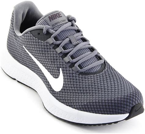 solid grey running shoes Nike